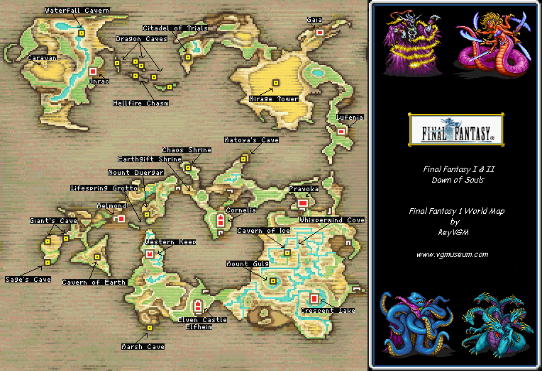 final fantasy 1 map