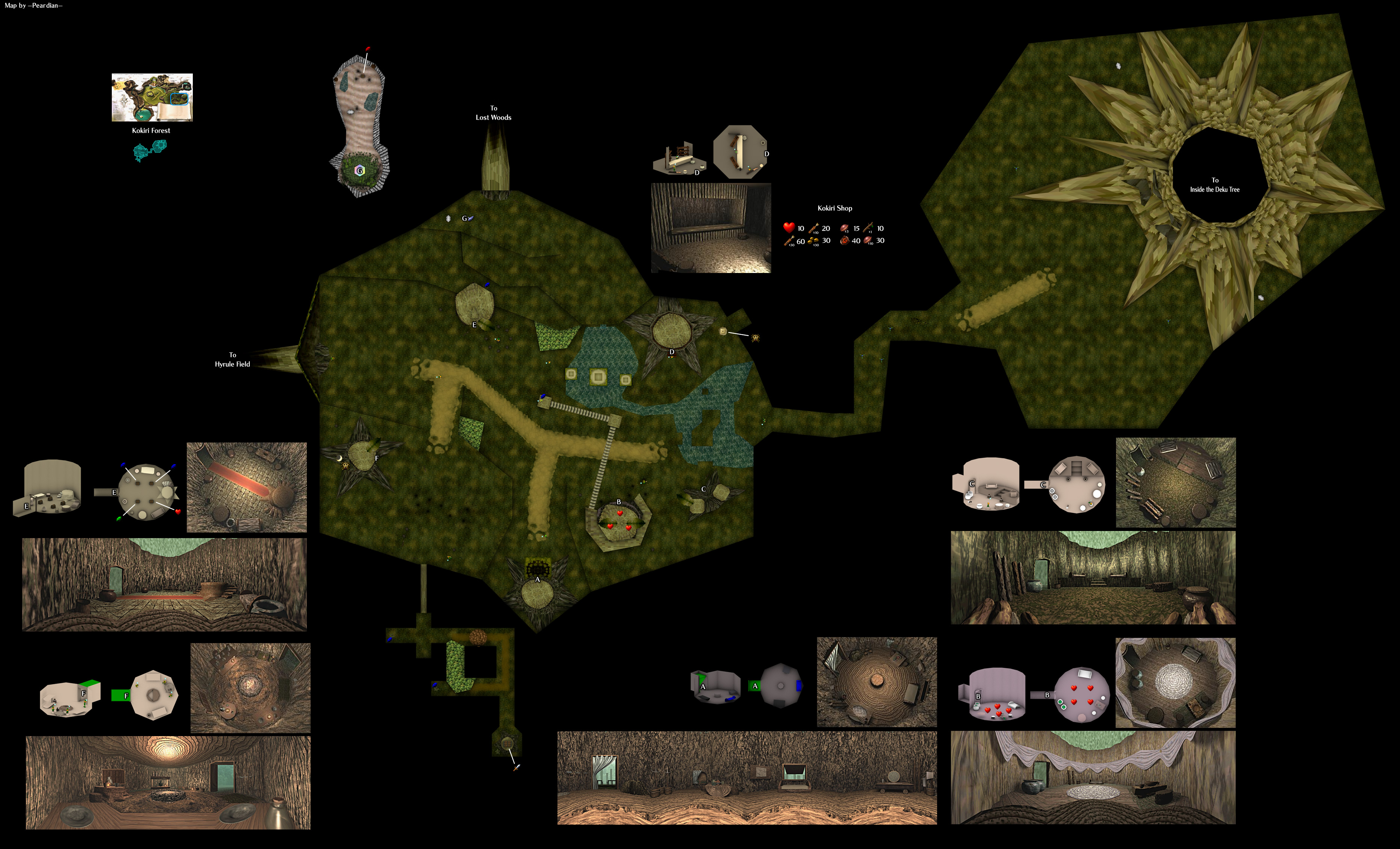 TLoZ: Ocarina of Time [N64] - Dungerons Side View (VGMaps) - Imgur
