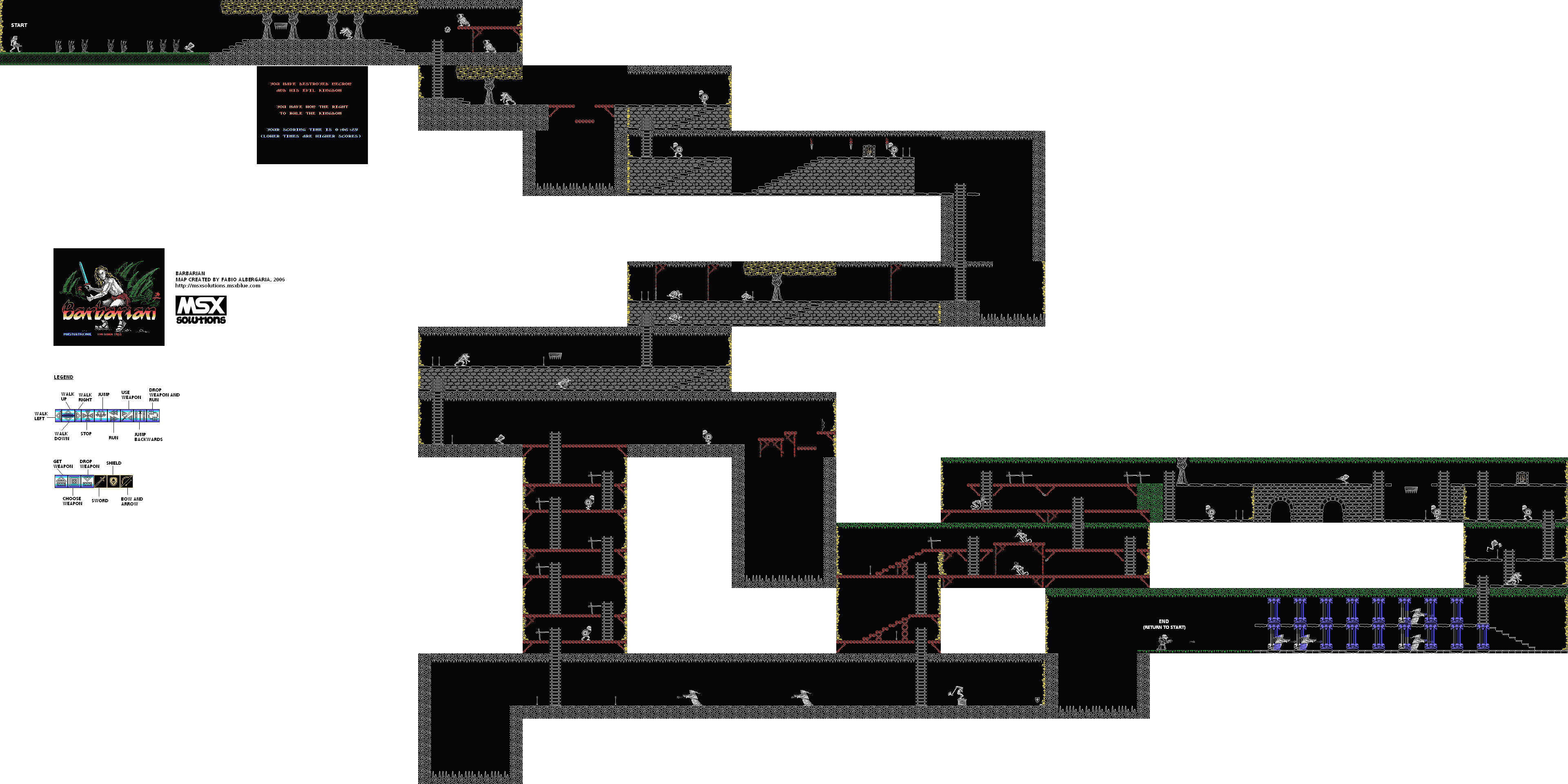 Metal Gear 2: Solid Snake Swamp Map Map for MSX by WilHiteNinja