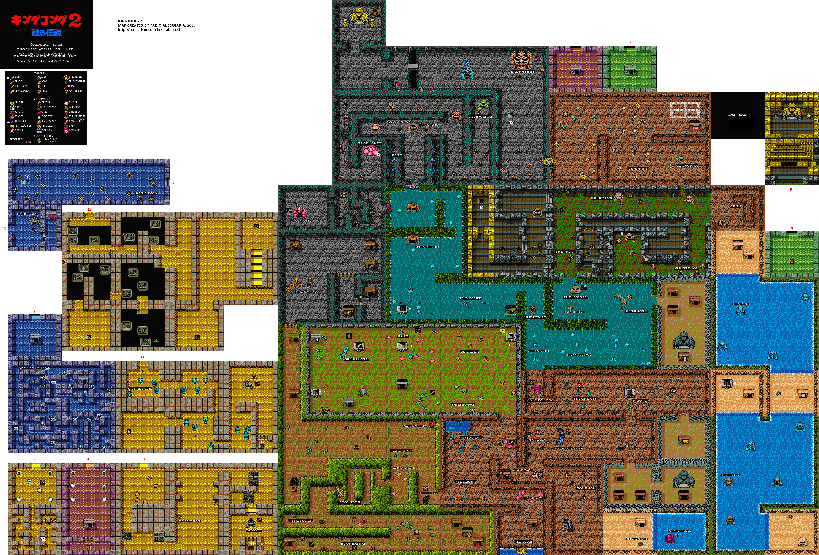 Metal Gear 2: Solid Snake Tower 1F Map for MSX by Rackvin - GameFAQs