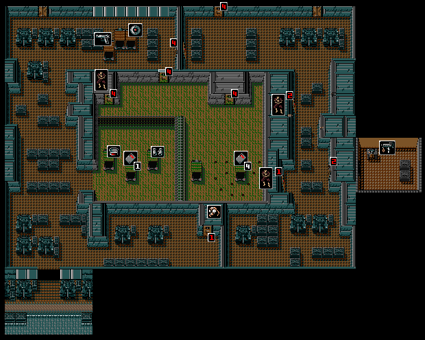 Metal Gear 2: Solid Snake Swamp Map Map for MSX by WilHiteNinja