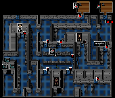 Metal Gear 2: Solid Snake Tower 1F Map for MSX by Rackvin - GameFAQs