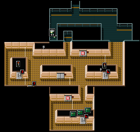 Metal Gear 2: Solid Snake Tower 1F Map for MSX by Rackvin - GameFAQs