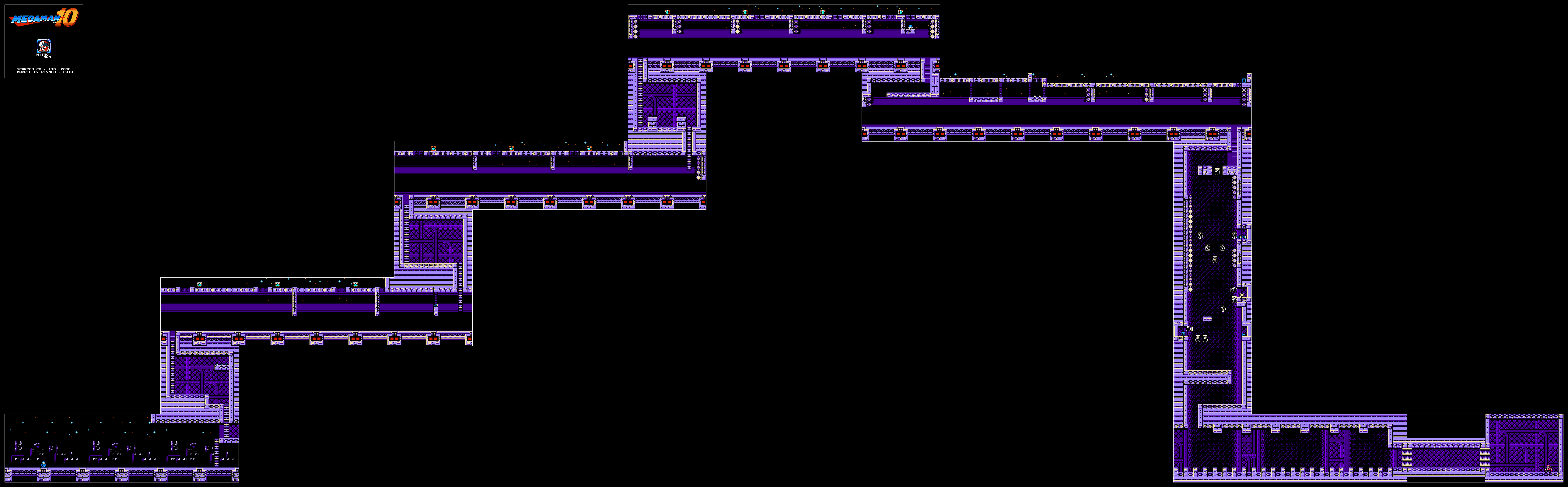 mega man 6 level maps